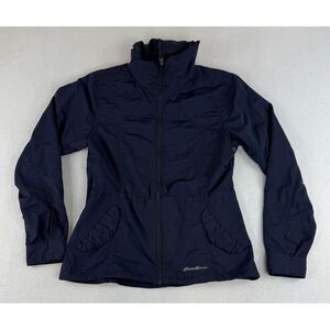 Eddie‎ Bauer Travex Jacket Womens Small Full Zip Snap Pockets Outdoor GorpCore